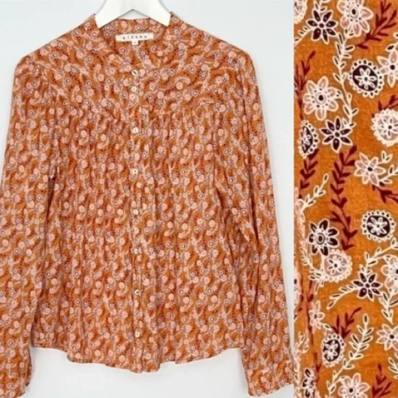 Xirena Jessie Cotton Button Down Shirt Small - Picture 1 of 11